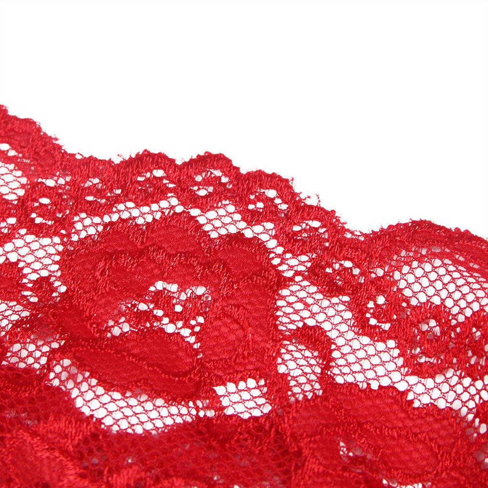 SCARLET LACE TEMPTATION | CHRISTMAS LINGERIE