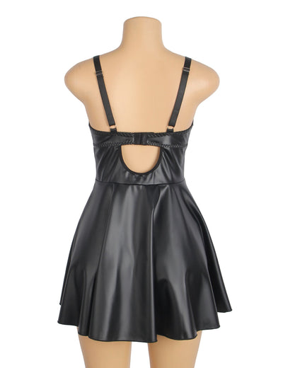 Isabella Valentina™ | Leather Lingerie Set