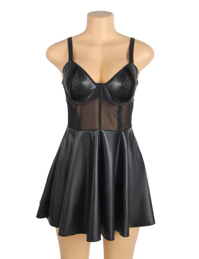 Isabella Valentina™ | Leather Lingerie Set