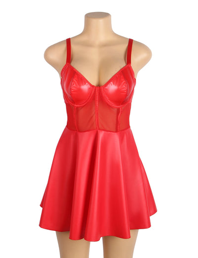 Isabella Valentina™ | Leather Lingerie Set