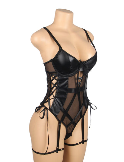 Celestine Noir™ | Leather Lingerie